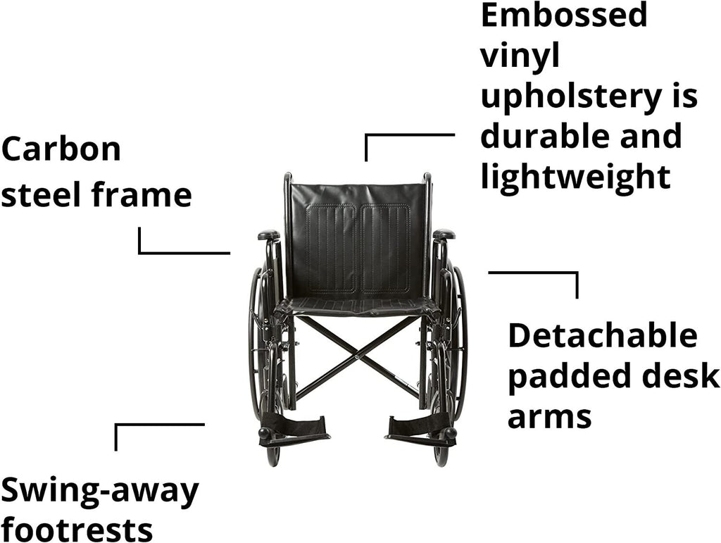 McKesson Wheelchair Arm Swing-Away 20" Width 350lb