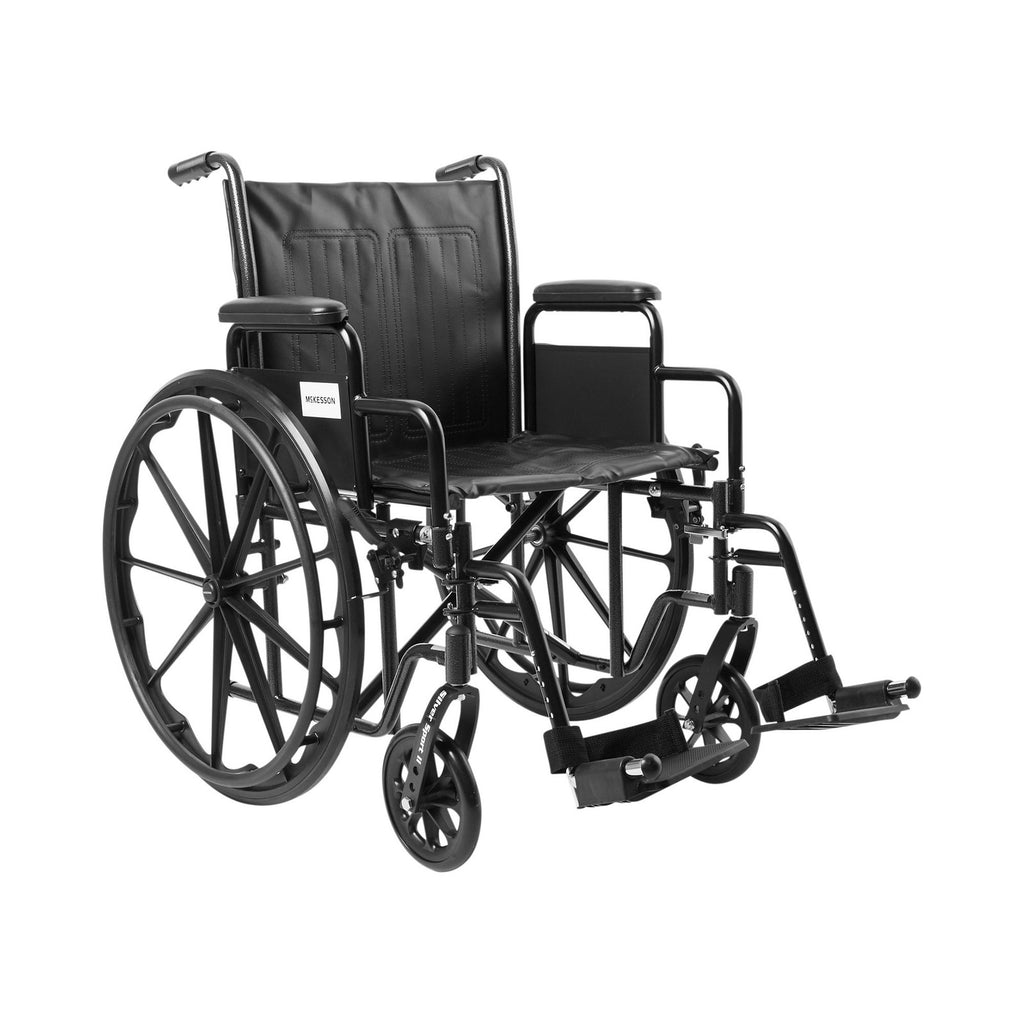 McKesson Wheelchair Steel 20"W x 16"D Swing-Away Footrest